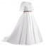 Wilhelmina Lace with Pearl Half Sleeve Girls Wedding Princess Dress