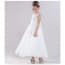 Yara Floral Patches with Pearl Sleeveless Girls Princess Wedding Dress