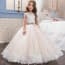 Zuri Floral Crochet with Rhinestones Girls Wedding Princess Dress