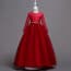 Catrina Long Sleeve Floral Lace Girls Princess Wedding Dress
