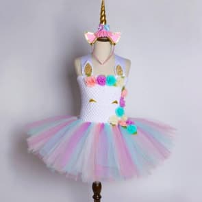 Ariadne Pastel Unicorn Rainbow Tutu Princess Dress