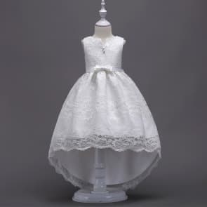 Whitney Floral Lace with BigBow Girls Wedding Princess Dress