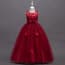 Valery Floral Lace Patches Girls Wedding Princess Dress
