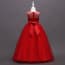 Valery Floral Lace Patches Girls Wedding Princess Dress