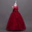 Valery Floral Lace Patches Girls Wedding Princess Dress